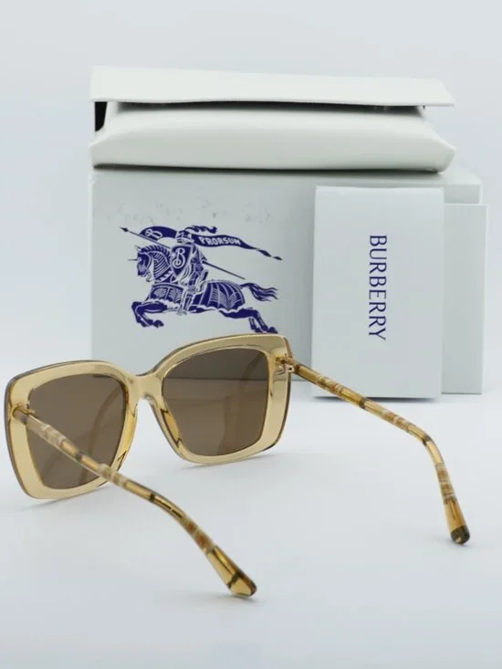 Burberry BE4456 4167/73 Square Sunglasses - Beige/Brown - Picture 2 of 9